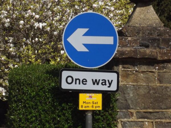 One way sign, c Elliot Brown