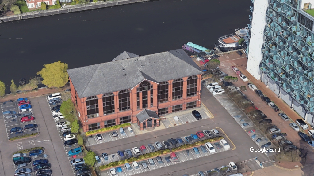 Optimum House, institutional investor, c Google Earth snapshot