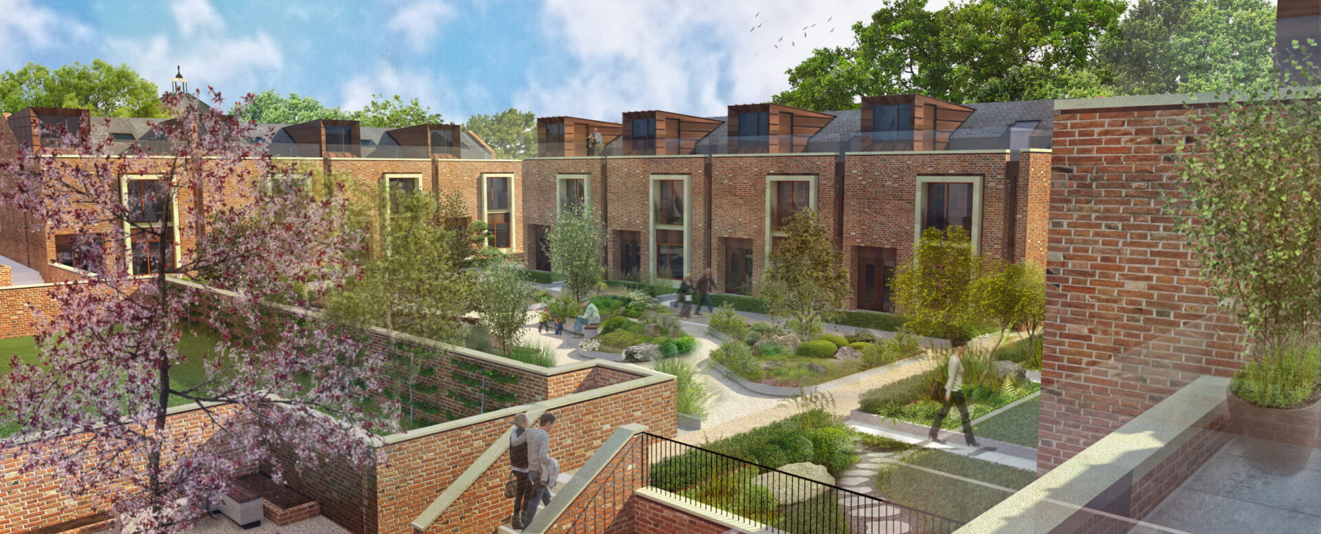 The plans include an extension of the courtyard buildings to create 17 new homes