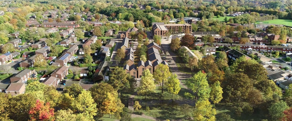 Palace Fields aerial Riverside Group p planning