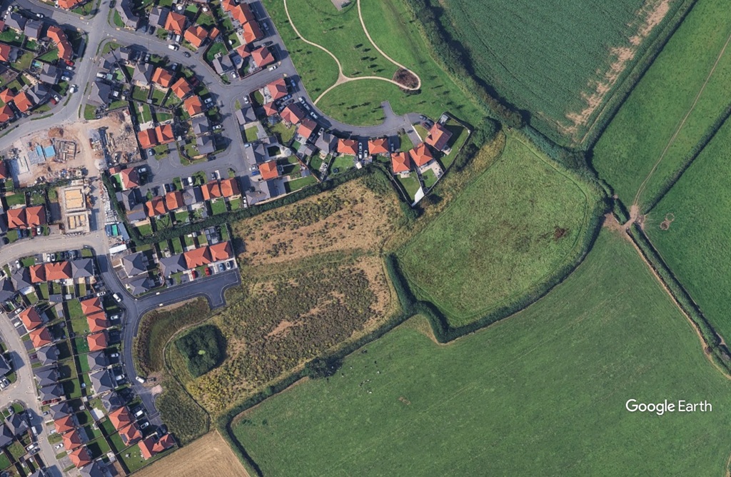Parc Aberkinsey extension, Rhyl, Anwyl, c Google Earth