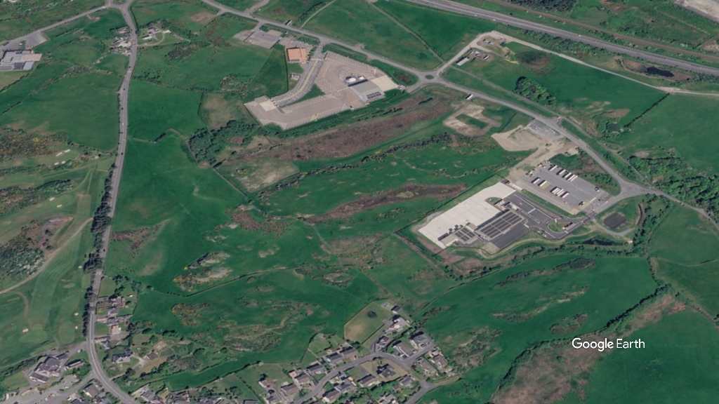 Parc Cybi, Welsh Government, c Google Earth