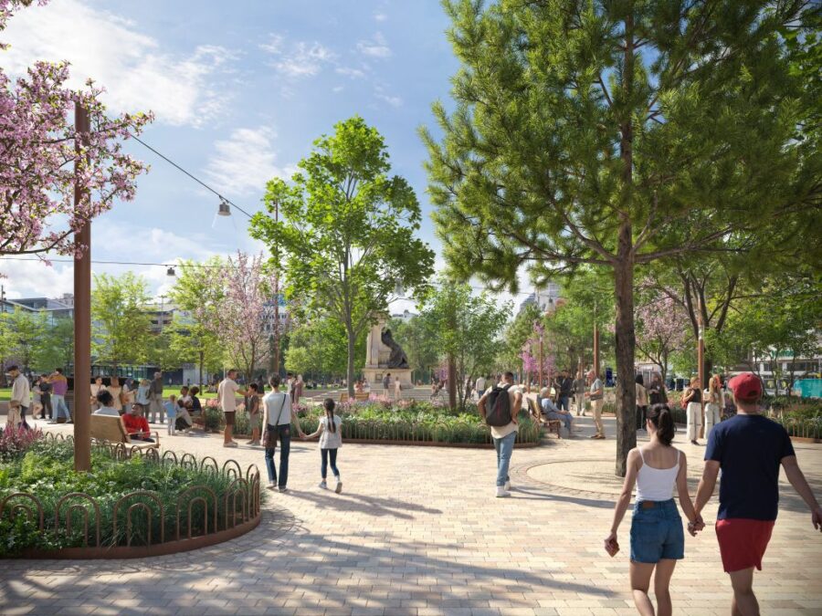 Piccadilly Garden Lever Street plans, Manchester City Council, c Virtual Planit Piccadilly Garden Lever Street plans, Manchester City Council, c Virtual Planit