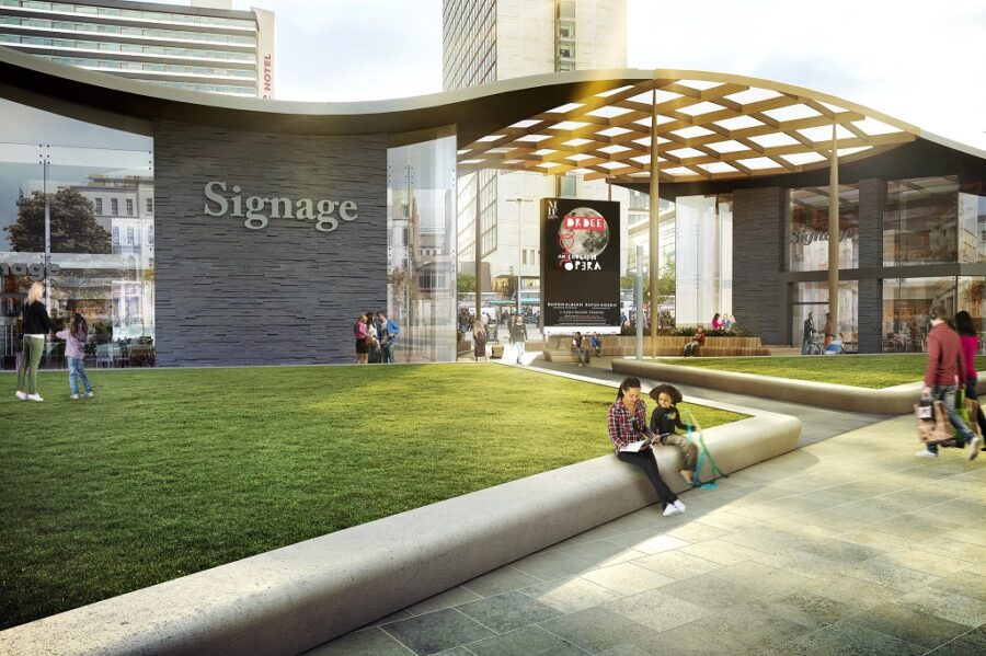 Piccadilly Gardens Cgi New Pavilion