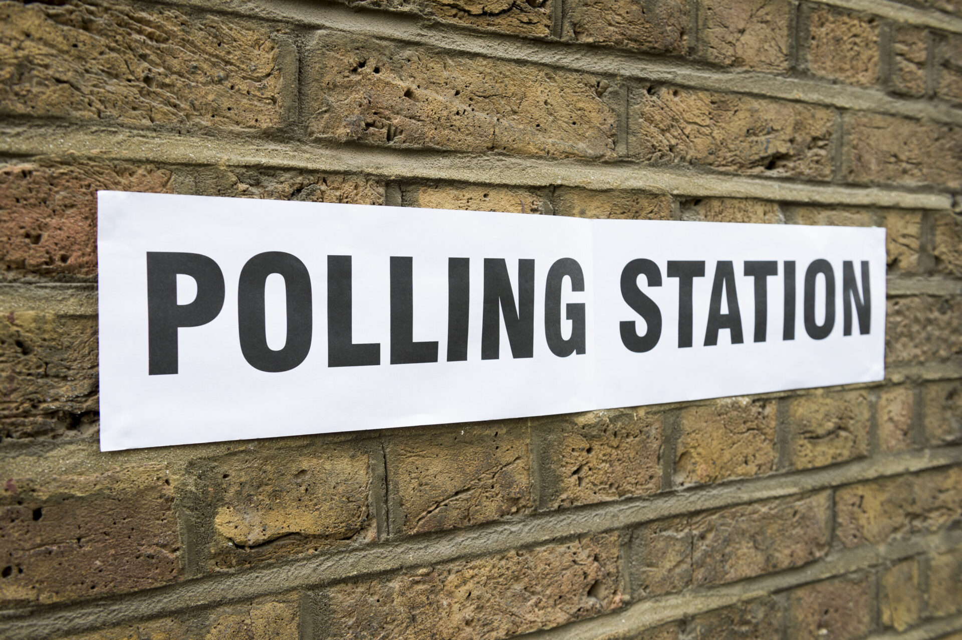 Polling Station Stock Image