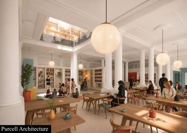 Portico Library new events space, Manchester, c Purcell Architecture Portico Library new events space, Manchester, c Purcell Architecture