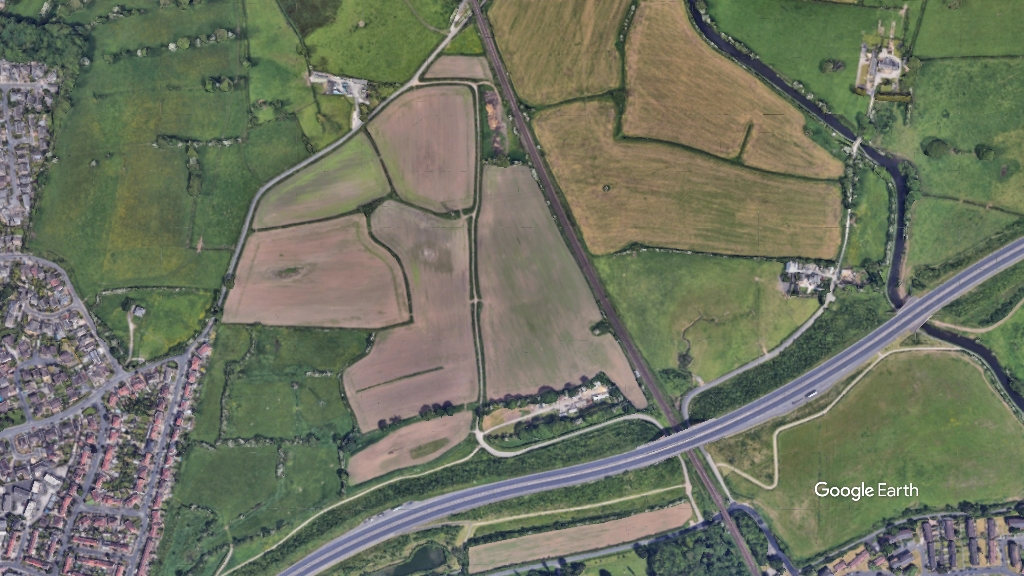 Powderhouse Lane, Wrenman, p Google Earth snapshot