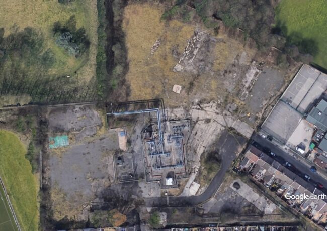 Prescot Gasworks site Poven Developments c Google Earth