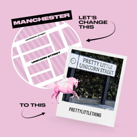 Pretty Little Thing Manchester Map