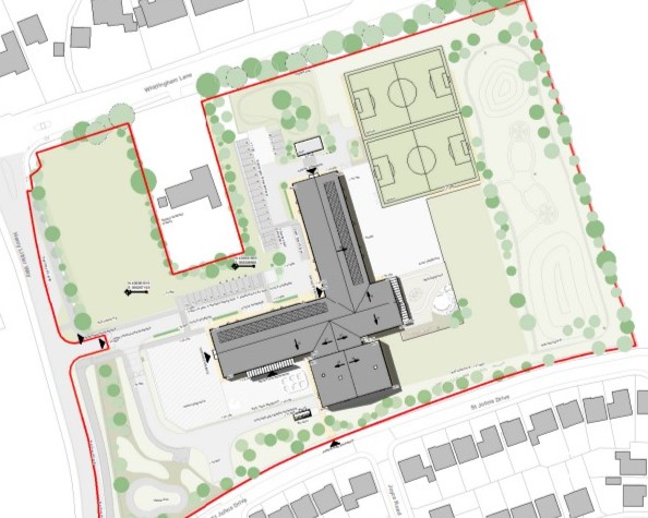 Primary school Goosnargh, Lancashire County Council, p via planning documents