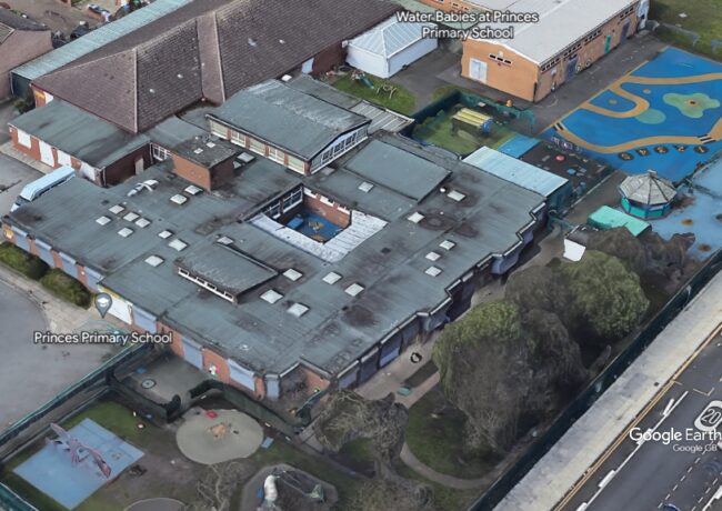 Princes Primary School, Liverpool City Council, c Google Earth