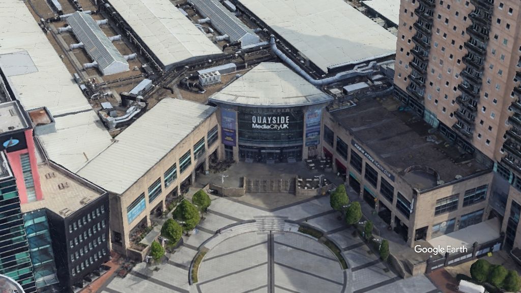 Quayside, Peel Retail & Leisure, c Google Earth snapshot