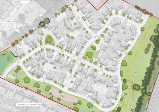 Quernmore Road homes Bellway Homes p planning