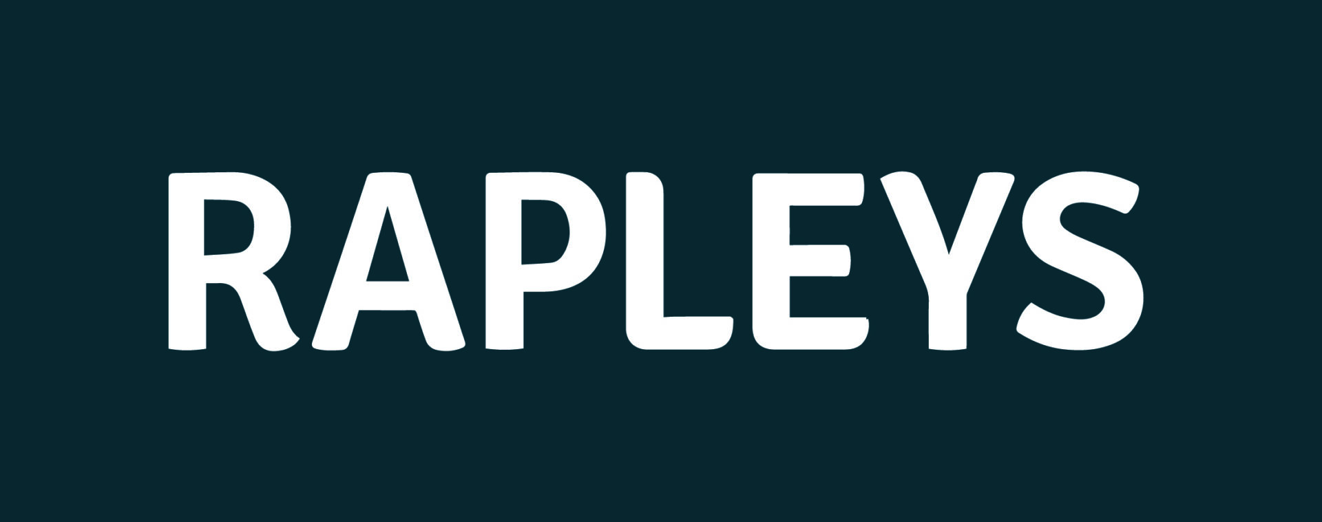 Rapleys logo White on Navy