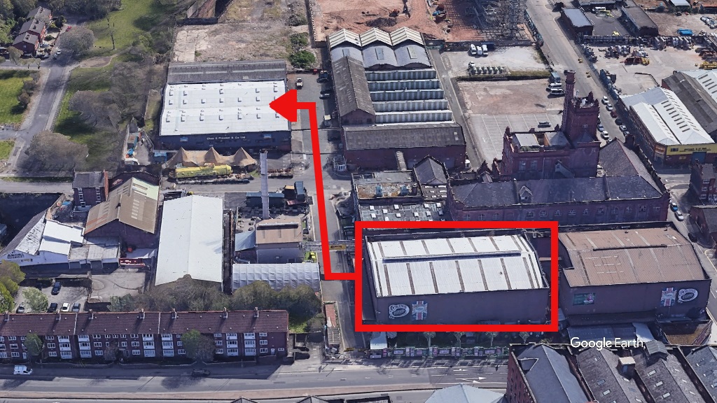 Red Brick Market relocation p.Google Earth