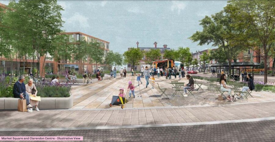Reimagined Market Square in Hyde, Tameside Council, p council documents