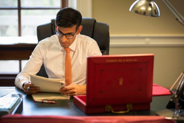Rishi Sunak At His Desk