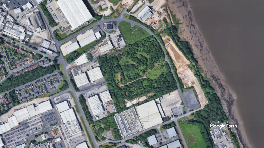 Riverpark Road, Marshall CDP, c Google Earth snapshot