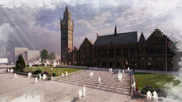 Rochdale Town Hall Square Connection To Cenotaph, RDA, P Gillespies