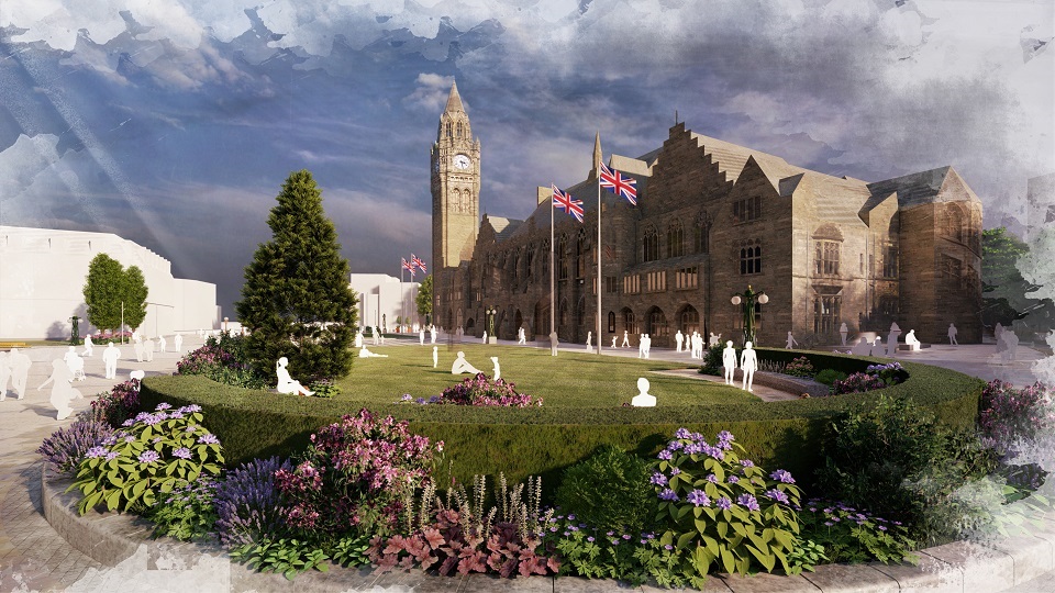 New images show future of Rochdale Town Hall Square Place North West