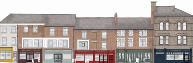 Rochdale Town Centre Shopfronts CGI