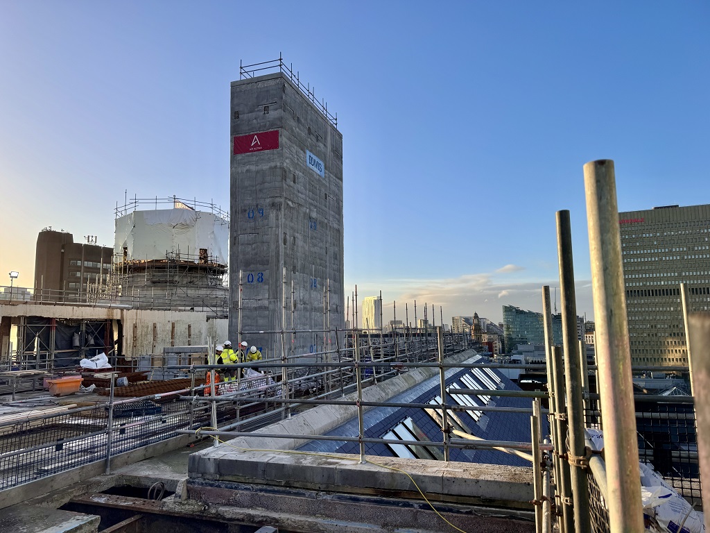 Rylands Building under construction , AM Alpha, c PNW