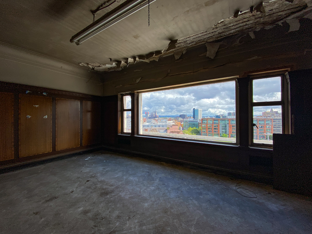 The former manager's office has a spectacular view. Credit: PNW