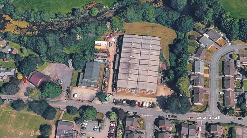 SMC Euroclamp site, Liberty Care and McCarthy Stone, c Google Earth snapshot