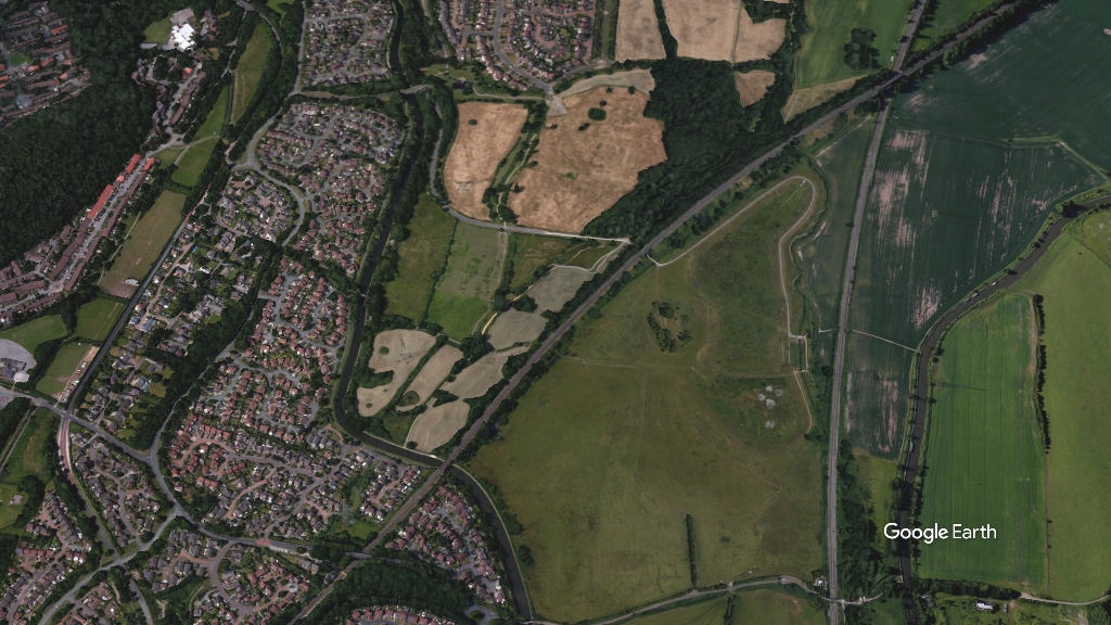 Sandymoor South phase two Homes England p.Google Earth snapshot