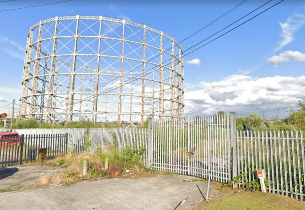 Saxon Street Gasholder, Manchester, P.Google