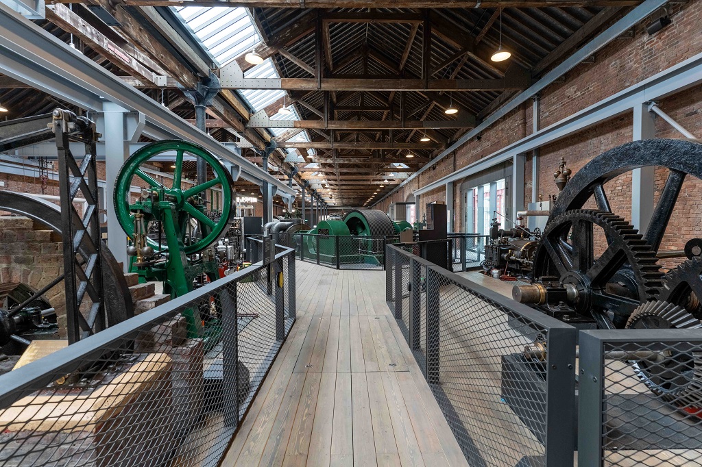 Science and Industry Museum Power Hall View of the engines , SIM, c Dave Bewick, Science and Industry Museum