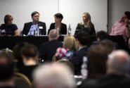From left: Jane Gaston, Peel Environmental; Clive Constable, Royal College of Physicians; Dr Annette Bramley, N8 Research Partnership; Kaleigh Haeg, Colliers International; Colin Sinclair, Knowledge Quarter