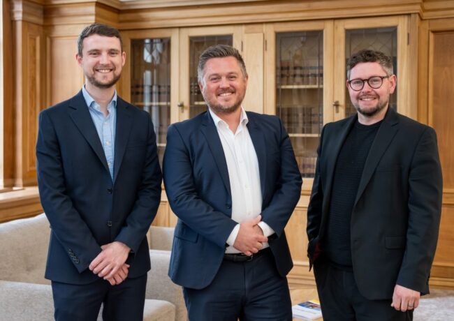 Shay Moore, Dan Kendall and Billy Poulter, Gateley Legal, p Gateley Legal
