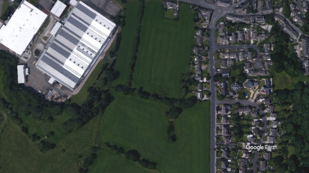 South Ribble plot, Blackburn with Darwen, c Google Earth