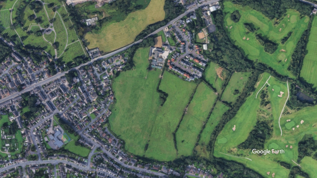 South of Wigan Road, Keepmoat, c Google Earth snapshot