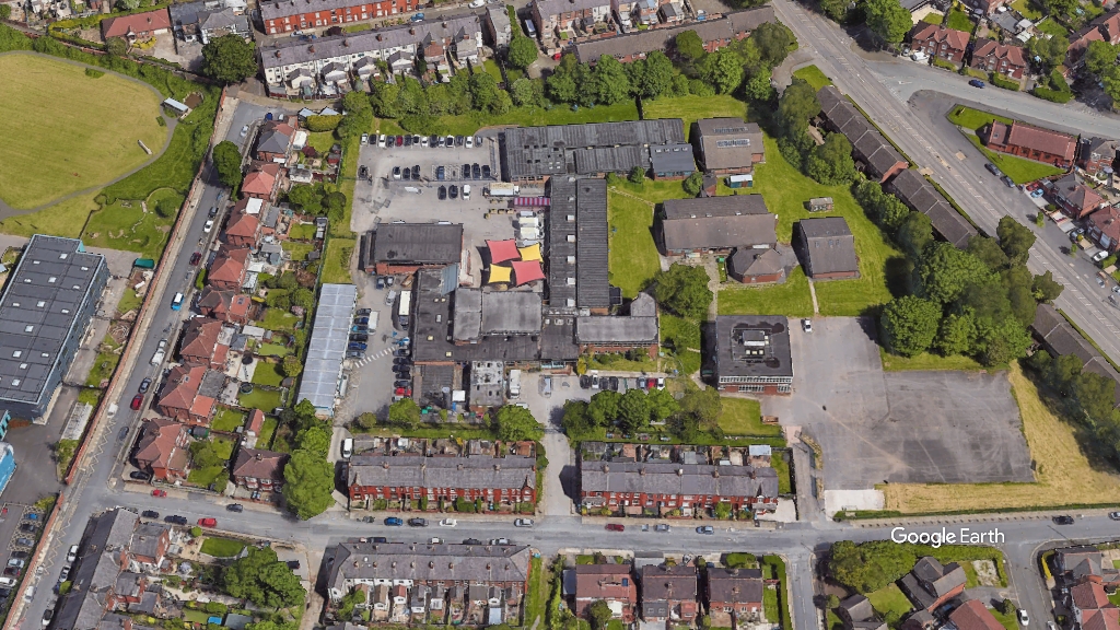 St Ambrose Barlow, Salford City Council, c Google Earth snapshot