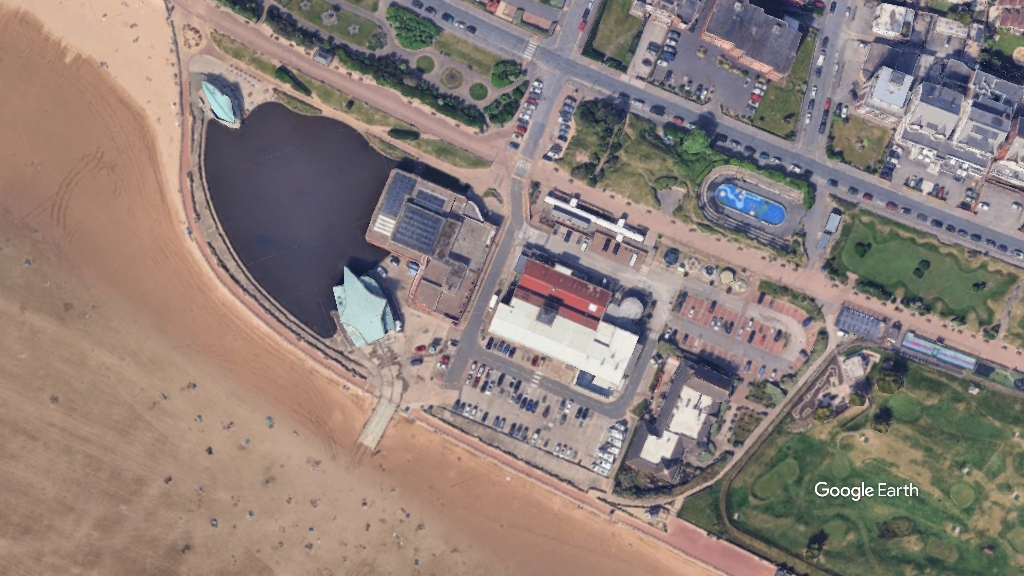 St Annes Island, Fylde Council, c Google Earth snapshot