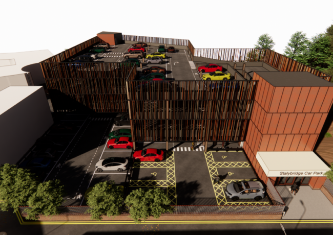 Stalybridge car park, Tamesdie Council, p Tameside Council