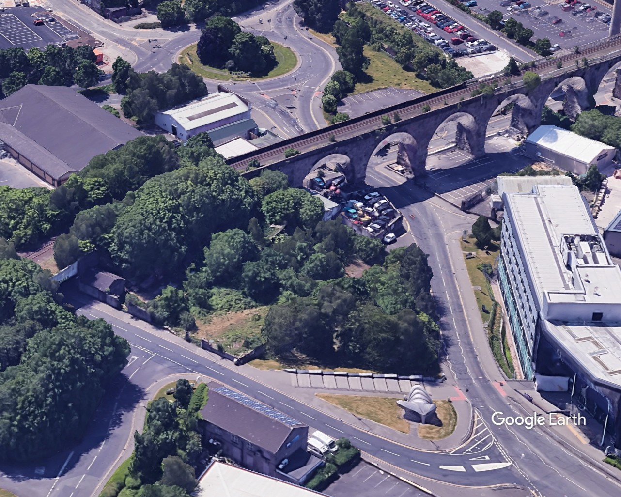 Stanhope St Burnley PBSA, Ryan Wrigley, c Google Earth