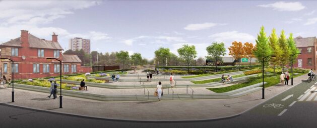 Starkie Street public realm, Maple Grove Blackburn, p planning