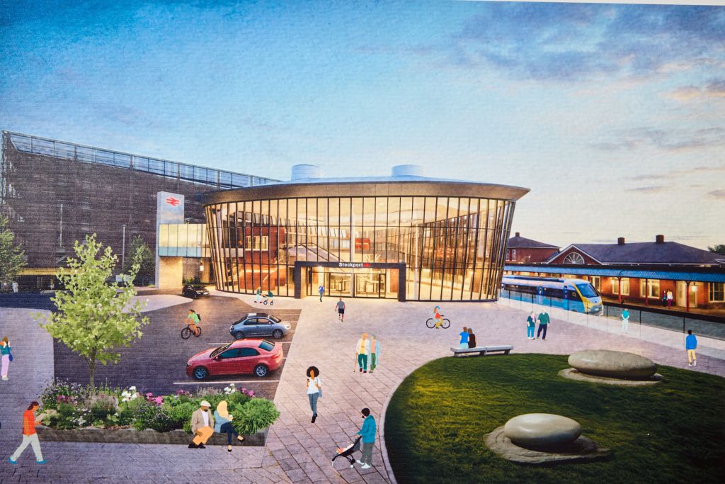 Stockport station proposed entrance, p Stockport Council