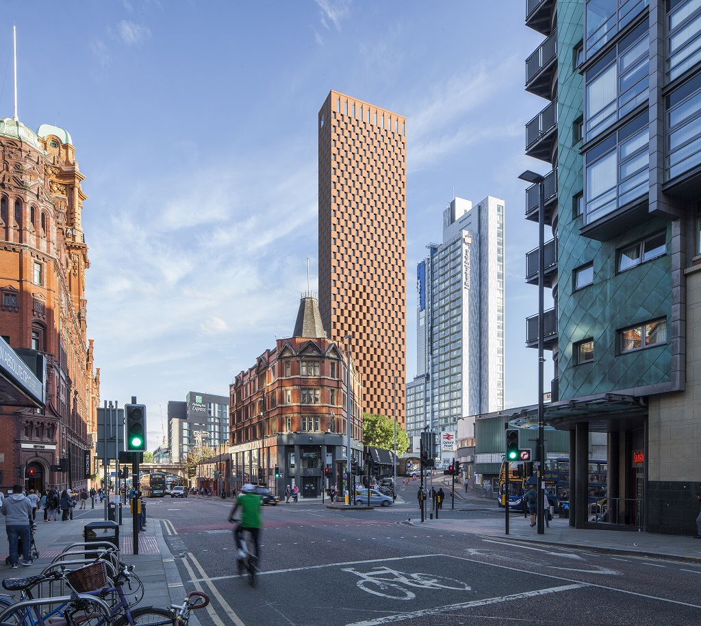 Student Castle's Hulme Street proposal, as viewed from Oxford Street