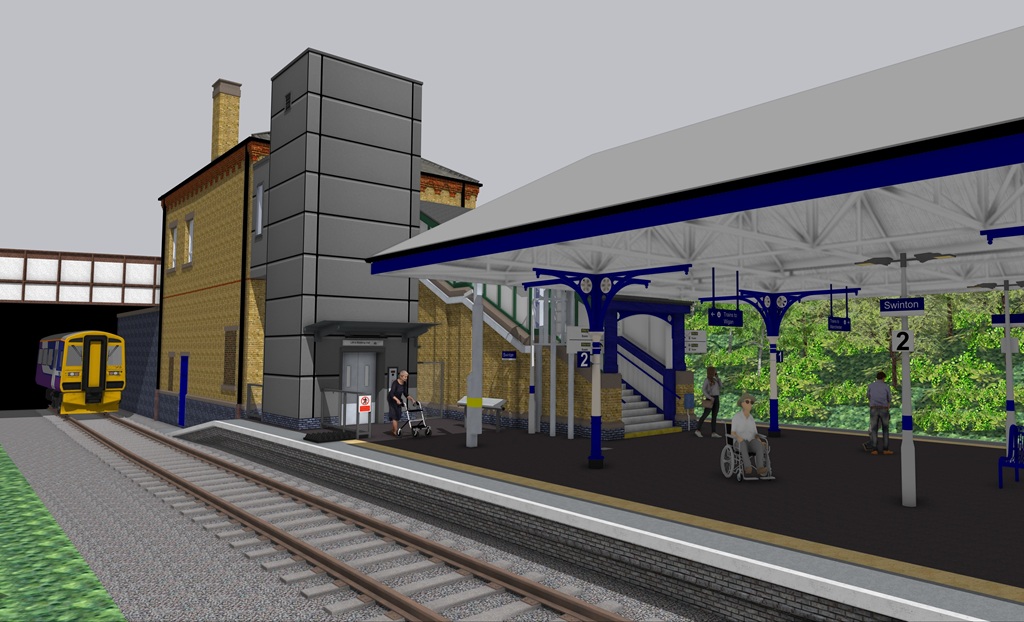 Swinton station upgrades, Swinton, TfGM, c TfGM