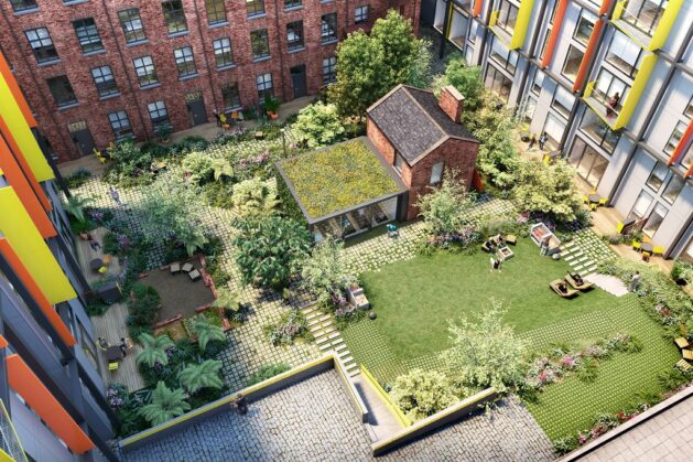 Talbot Mill courtyard Capital Centric c.Capital Centric Talbot Mill courtyard Capital Centric c.Capital Centric