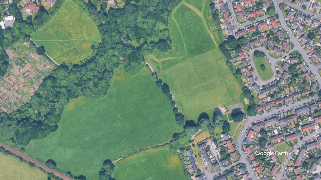 Tangshutts Lane, Seddon Homes, c Google Earth snapshot