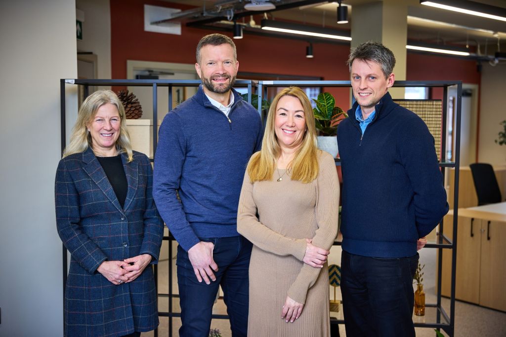 Tatton Estate Executive Team Annette McDonald Sustainability and Partnerships Director, Pete Crowther CEO, Jacqui Burgess CFO and Daniel Bourne Asset Management Director, p Tatton Estates