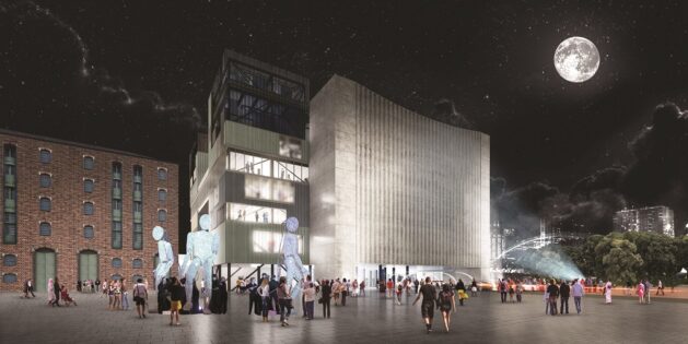 The Factory Exterior Night Copyright OMA