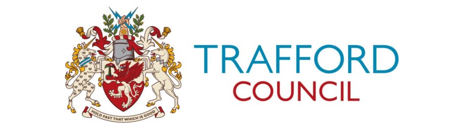 Trafford Council logo, Trafford Council, p Marketing Manchester