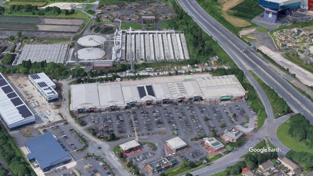 Trafford Retail Park, LPPI Real Estate Fund, c Google Earth