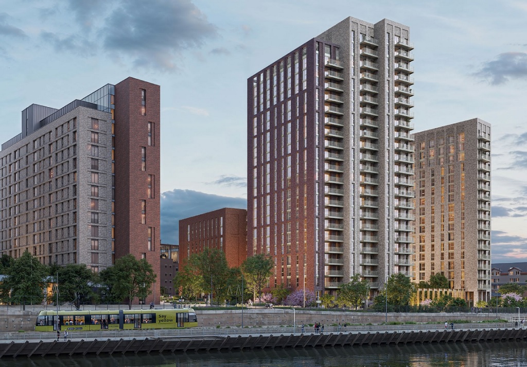 Trafford Wharf CGI , Cole Waterhouse, p planning documents